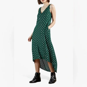 Emerald green‎ TED BAKER tank maxi dress size 1/US4.